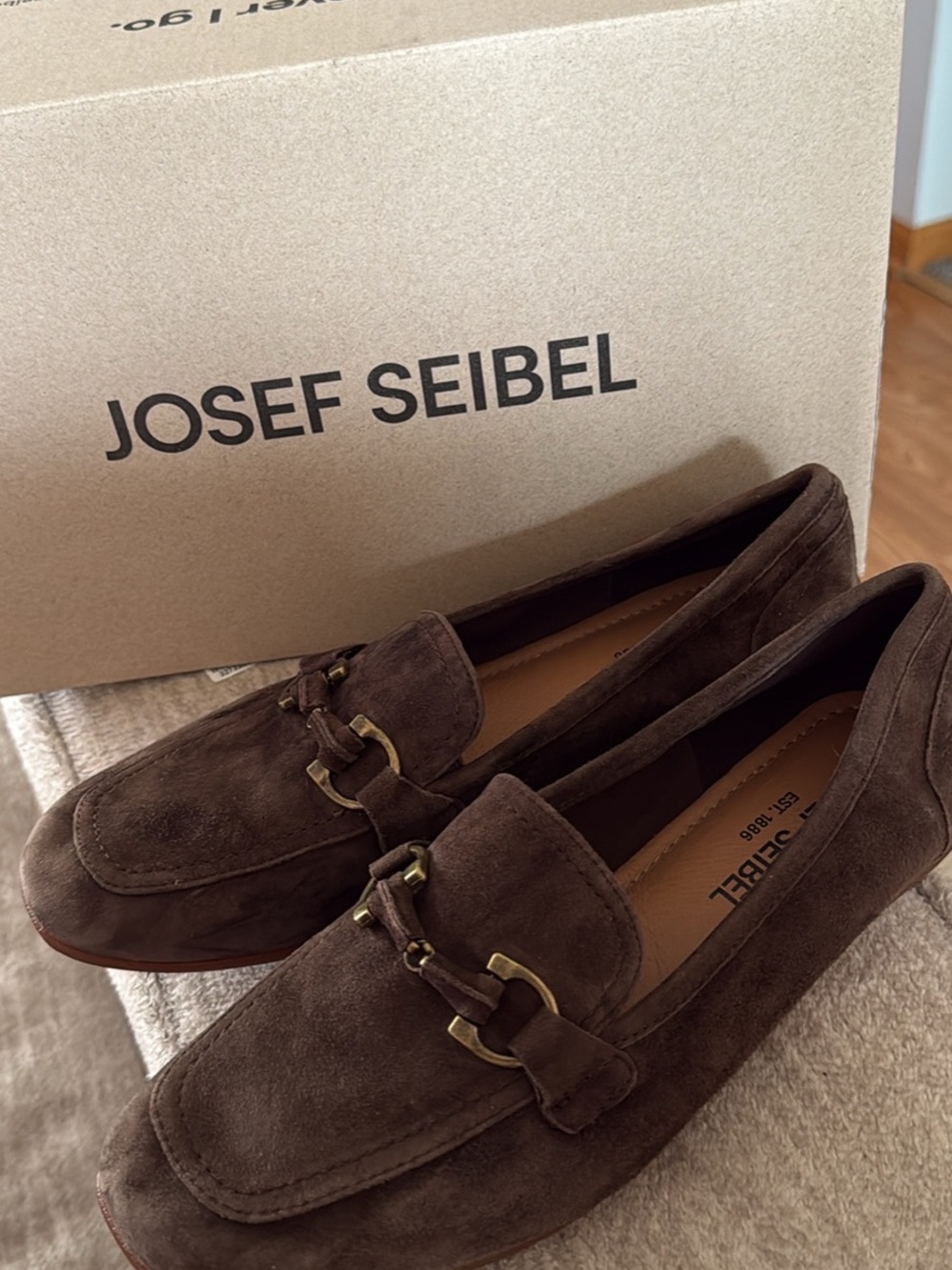 Josef Seibel Fenja 34 Brazil Suede Loafers